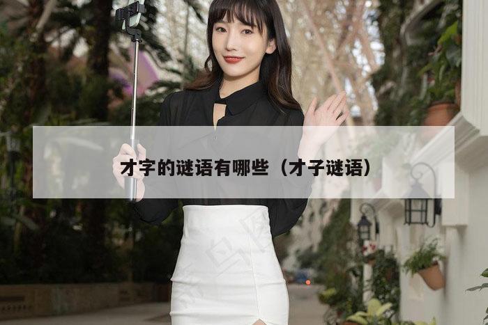 才字的谜语有哪些（才子谜语）